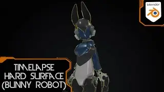 Hard Surface Bunny Da Destroyer - Timelapse Blender