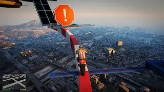 Can I Beat This Extreme GTA V Bike Parkour Challenge? 🏍️🔥 Watch to Find Out! 😱