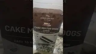 Birthday cake mix for dogs 🐕 . Easy to make. Puppy cake product review.