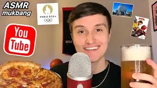 ASMR Pizza and Beer Mukbang 🍺🍕 (whisper ramble about EVERYTHING)