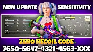 BGMI BEST 🔥 SENSITIVITY SETTINGS | BGMI SENSITIVITY CODE TODAY | BGMI ZERO RECOIL SENSITIVITY CODE.