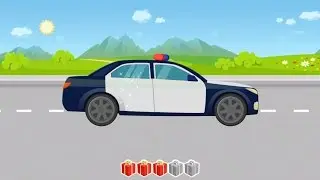 Vehicles for Kids and toddlers - Tractor Puzzles and Police, Fire Truck Planes