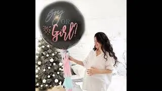 Gender reveal balloon helium gas filling | Gender reveal balloon #genderreveal