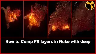 How to Comp FX Layers in Nuke | Houdini FX | Deep Comp | | FREE ASSET | #nuke #compositing #cg #vfx