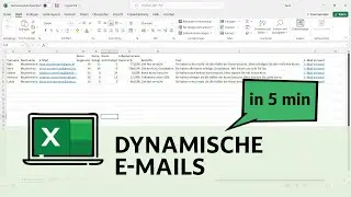 dynamische E-Mails in Excel versenden