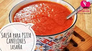 Cómo hacer SALSA para PIZZA CASERA FÁCIL 🍕