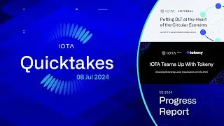 IOTA Quicktakes 08.07.24: I3-Lab Opens at Imperial College London, IOTA Teams up with Tokeny & more!