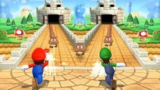 Mario Party 9 Minigames - Mario vs Luigi vs Yoshi vs Birdo