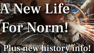 Norman 3-speed vintage bicycle restoration Oily Rag renovation with Scary fork straightening method!