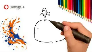 Como desenhar uma baleia