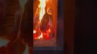 Как выглядит догорание  газов в печи?