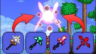 ЭТО ЛУЧШЕЕ МАГИЧЕСКОЕ ОРУЖИЕ? Я ПРИЗЫВАЮ НОВЫХ СУЩЕСТВ И ИМЕЮ ДВА ТИПА АТАКИ! | Террария 1.4