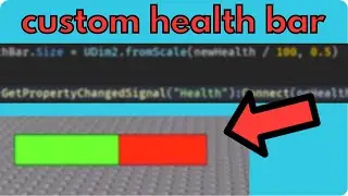 how to script your first custom health bar in roblox studio