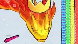 Snake Clash - GIANT Fire Snake in DANGER reached MAX LVL in 🐍Snake Clash.io! - Vaff Gameplay #539