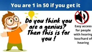 You must be a real genius to solve this riddles