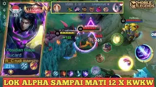 LOK ALPHA SAMPAI MATI 12 X‼️BUILD ALUCARD TERSAKIT SEASON TERBARU|MOBILE LEGENDS
