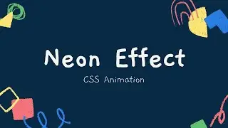 CSS Menu Hover with Neon Effect | CSS Animation