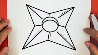 HOW TO DRAW A CUTE SHURIKEN, STEP BY STEP, DRAW Cute things