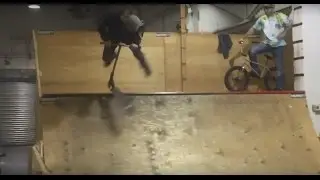 BMX VS SCOOTERS AT THE MERRITT WAREHOUSE