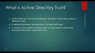What is Active Directory Trust