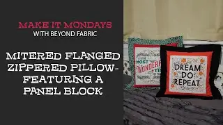 Flange Pillow Featuring a Panel Block