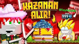 REMEDE EN ÇOK KATLAYAN TÜM BGLLERİ ALIR ! / Katlama Yarışı Yaptık 😱 - Growtopia Casino