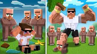 I Become Muscular to Fight Everyone in Minecraft..