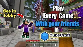 How to play cubecraft games with friends in same team