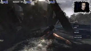 Прохождение Tomb Raider на стриме часть 1 (не начало игры)