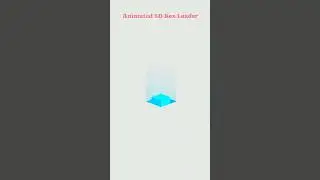 Animated 3D Box Loader using HTML and CSS 