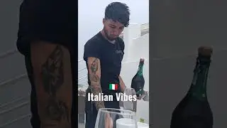 The Hot Italian Who's Pouring Prosecco in Italy! Italian Vibes! 
