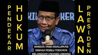 MAHFUD MD MANTAN KETUA MAHKAMAH KONSTITUSI ANGKAT BICARA