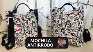 Mochila Antirrobo Paso a Paso con Patrón Gratis
