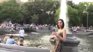 Все об Америке!!! Съёмка у фонтана работа моделью в США