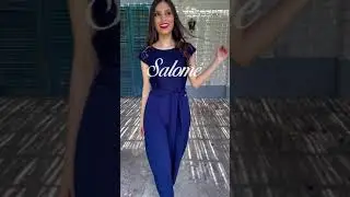 Enterizo mujer modelo Layka Azul - Salomé Perú