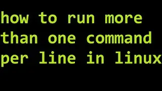 How to run more than one command at a time linux