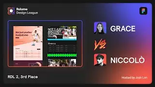 RDL 2 - 3rd Place: Grace vs Niccolò | Soccer Athletic Theme | Web Design Esports on Figma