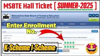 🔴MSBTE Latest Updates: Msbte Exam Hall Ticket Out for Summer 2025