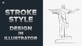 Illustrator stroke technique | Illustrator stroke तरीके से कैसे बनाये | STROKE STYLE DESIGN