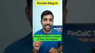 Marginal Relief in New Tax Regime Examples #shorts #fincalc