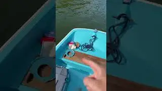 Stumps and trash on lake Shelbyville