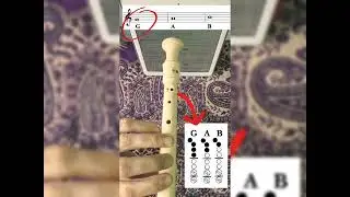 INITIAL LESSON 01 Musical Reading NOTES G, A, B - RECORDER