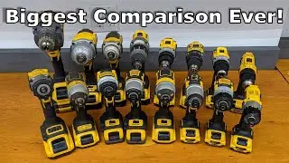 DeWalt Comparison Part 2 - Impact Wrench vs Impact Driver vs Drill vs Screwdriver!
