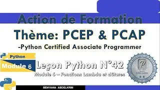 leçon python N°42  Module 6   Fonctions Lambda et clôtures