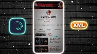 NEW TREND PROFILE 🥰💖 XML FILE 📁 ALIGHT MOTION xml by @bgsurajeditz #alightmotion #xml #editing