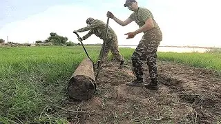 КОП МЕТАЛЛОЛОМА НА БЕРЕГУ ВОЛГИ