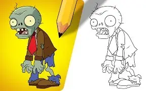 How to Draw a Zombie from Plants vs Zombies