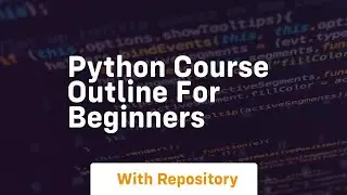 python course outline for beginners