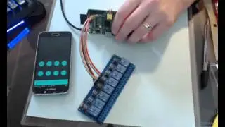Using Blynk and Raspberry Pi to control an 8 port relay