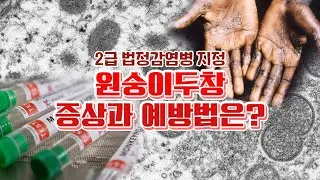 바이러스와의 전쟁! 2급 법정감염병 지정 원숭이두창┃증상과 예방법은?